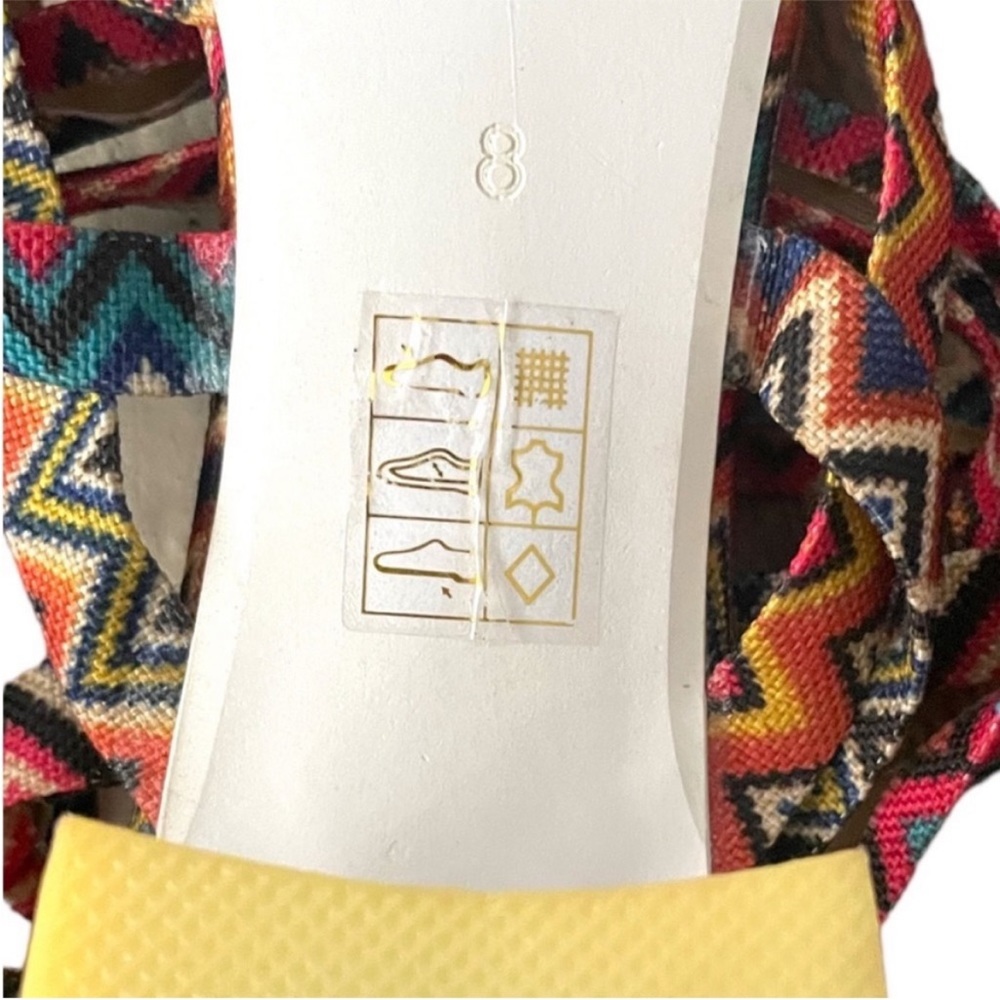 Jeffrey Campbell Woven Tribal Chevron
ENYO-M Gladiator Sandal Heels Size 8 - Picture 7 of 9